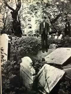 Young Man in Cemetry